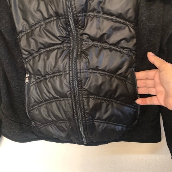 London Fog Women’s Quilted Feathers Down Lightweight Knit Sleeves Jacket Size S - Picture 2 of 16